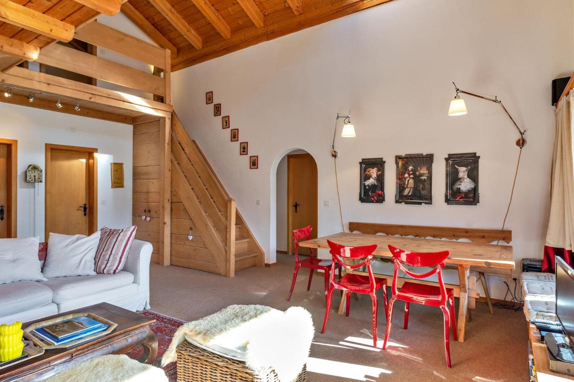 Chesa Panorama B - La Punt Apartment Bagian luar foto